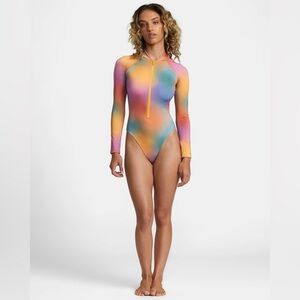 RVCA Vibrant Multicolor One Piece Swimsuit